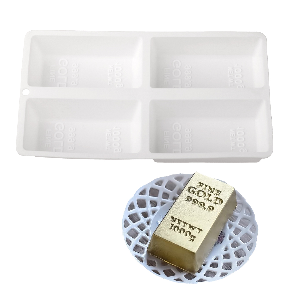 4-Zellen Gold Bar geformt Mous – Kitchen Gadgets Gold Bewertung und Preis