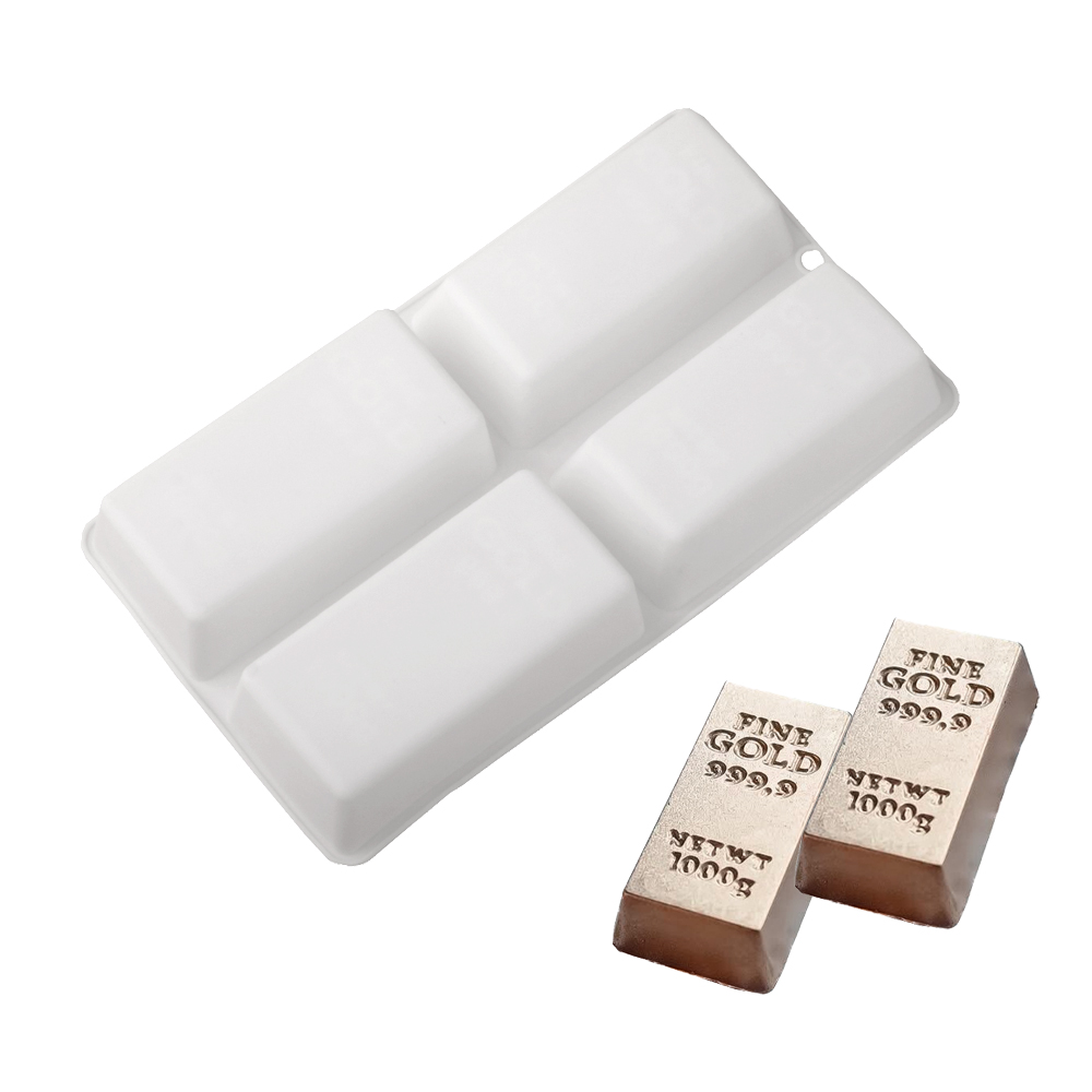 4-Zellen Gold Bar geformt Mous – Kitchen Gadgets Gold Bewertung und Preis